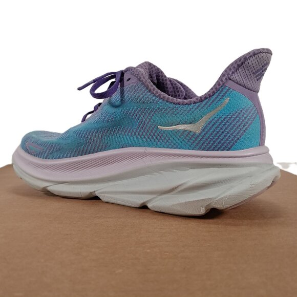 Hoka One One Clifton 9 Running Shoes Womens 11 B Blue Sneakers 1127896 CVPL - Picture 3 of 16
